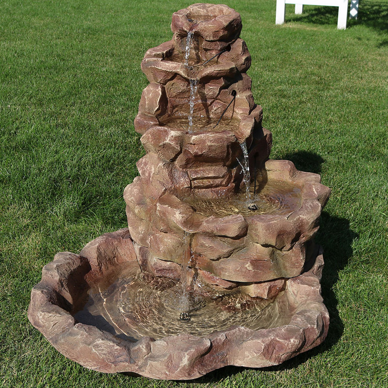 Loon Peak® Villegas Fiberglass Fountain with Light & Reviews Wayfair